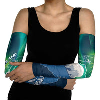 Greenland Is Not For Sale Arm Sleeves Arctic Aurora Borealis