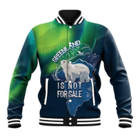 Greenland Is Not For Sale Baseball Jacket Arctic Aurora Borealis