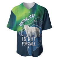 Greenland Is Not For Sale Baseball Jersey Arctic Aurora Borealis