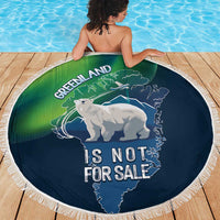 Greenland Is Not For Sale Beach Blanket Arctic Aurora Borealis