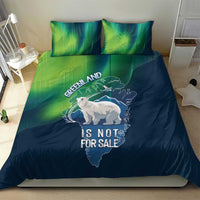 Greenland Is Not For Sale Bedding Set Arctic Aurora Borealis