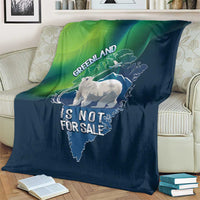Greenland Is Not For Sale Blanket Arctic Aurora Borealis