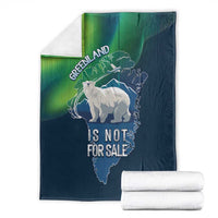 Greenland Is Not For Sale Blanket Arctic Aurora Borealis