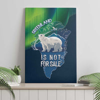 Greenland Is Not For Sale Canvas Wall Art Arctic Aurora Borealis
