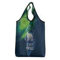 Greenland Is Not For Sale Grocery Bag Arctic Aurora Borealis