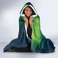 Greenland Is Not For Sale Hooded Blanket Arctic Aurora Borealis