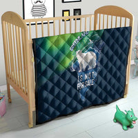 Greenland Is Not For Sale Quilt Arctic Aurora Borealis