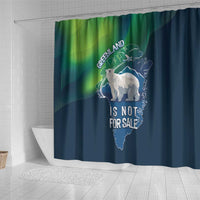 Greenland Is Not For Sale Shower Curtain Arctic Aurora Borealis
