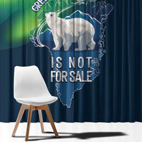 Greenland Is Not For Sale Window Curtain Arctic Aurora Borealis