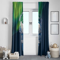 Greenland Is Not For Sale Window Curtain Arctic Aurora Borealis