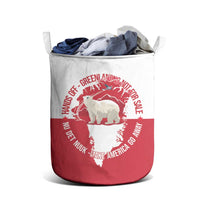 Nu Det Nuuk Greenland Not For Sale Laundry Basket