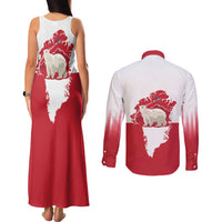 Nu Det Nuuk Greenland Not For Sale Couples Matching Tank Maxi Dress and Long Sleeve Button Shirt