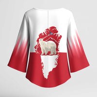 Nu Det Nuuk Greenland Not For Sale Kimono Sleeve Blouse