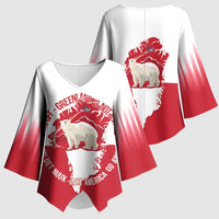 Nu Det Nuuk Greenland Not For Sale Kimono Sleeve Blouse