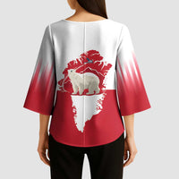 Nu Det Nuuk Greenland Not For Sale Kimono Sleeve Blouse