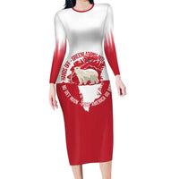 Nu Det Nuuk Greenland Not For Sale Long Sleeve Bodycon Dress