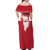Nu Det Nuuk Greenland Not For Sale Off Shoulder Maxi Dress