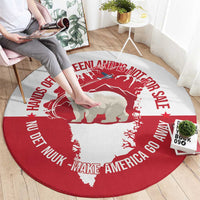 Nu Det Nuuk Greenland Not For Sale Round Carpet