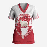 Nu Det Nuuk Greenland Not For Sale Scrub Top