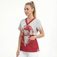 Nu Det Nuuk Greenland Not For Sale Scrub Top