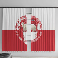 Nu Det Nuuk Greenland Not For Sale Window Curtain