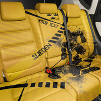 Sweden Ice Hockey Personalized Back Car Seat Cover Tre Kronor - GO Sweden