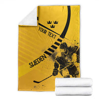 Sweden Ice Hockey Personalized Blanket Tre Kronor - GO Sweden