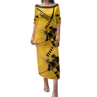 Sweden Ice Hockey Personalized Family Matching Puletasi and Hawaiian Shirt Tre Kronor - GO Sweden