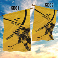 Sweden Ice Hockey Personalized Garden Flag Tre Kronor - GO Sweden