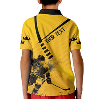 Sweden Ice Hockey Personalized Kid Polo Shirt Tre Kronor - GO Sweden