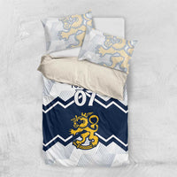 Suomi Ice Hockey Custom Bedding Set Scandinavian Mountains Inspired