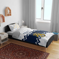 Suomi Ice Hockey Custom Bedding Set Scandinavian Mountains Inspired