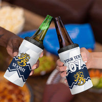 Suomi Ice Hockey Custom 4 in 1 Can Cooler Tumbler Scandinavian Mountains Inspired