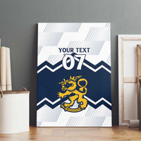 Suomi Ice Hockey Custom Canvas Wall Art Scandinavian Mountains Inspired