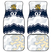 Suomi Ice Hockey Custom Car Mats Scandinavian Mountains Inspired