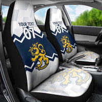Suomi Ice Hockey Custom Car Seat Cover Scandinavian Mountains Inspired