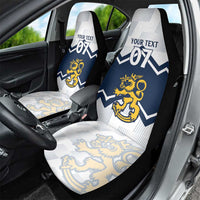 Suomi Ice Hockey Custom Car Seat Cover Scandinavian Mountains Inspired