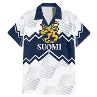 Suomi Ice Hockey Custom Family Matching Mermaid Dress and Hawaiian Shirt Scandinavian Mountains Inspired