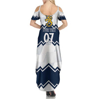 Suomi Ice Hockey Custom Family Matching Summer Maxi Dress and Hawaiian Shirt Scandinavian Mountains Inspired