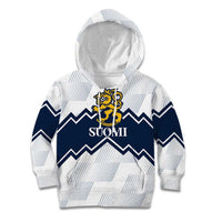 Suomi Ice Hockey Custom Kid Hoodie Scandinavian Mountains Inspired