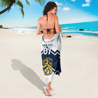Suomi Ice Hockey Custom Sarong Scandinavian Mountains Inspired