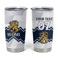Suomi Ice Hockey Custom Tumbler Cup Scandinavian Mountains Inspired