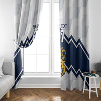 Suomi Ice Hockey Custom Window Curtain Scandinavian Mountains Inspired