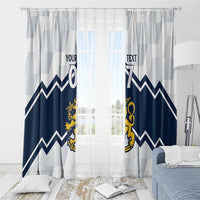 Suomi Ice Hockey Custom Window Curtain Scandinavian Mountains Inspired