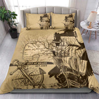 Gulf Of Mexico Vintage Map Est.1550 Bedding Set