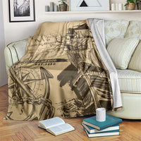 Gulf Of Mexico Vintage Map Est.1550 Blanket
