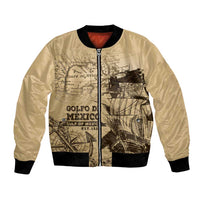 Gulf Of Mexico Vintage Map Est.1550 Bomber Jacket