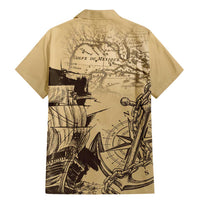 Gulf Of Mexico Vintage Map Est.1550 Family Matching Mermaid Dress and Hawaiian Shirt