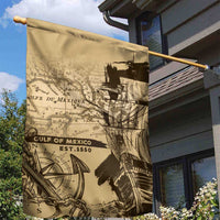Gulf Of Mexico Vintage Map Est.1550 Garden Flag