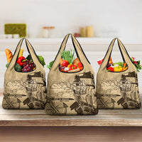 Gulf Of Mexico Vintage Map Est.1550 Grocery Bag